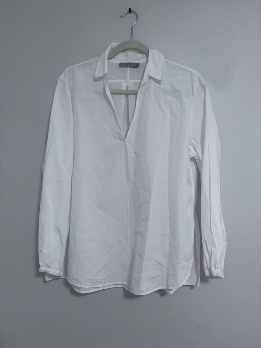 Vince Womens 100% Cotton White Shirt
